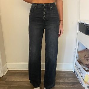 Super cute GAP wide leg black jeans